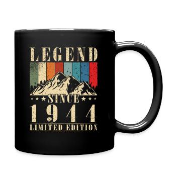 Jahrgang 1944 Jahrgang 1944 Geburtstag - Tasse einfarbig - Schwarz - Rechts