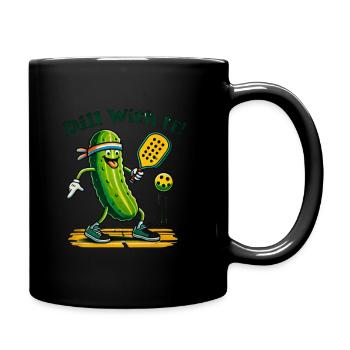 Pickleball - Humorous Design - Full Colour Mug - black - Right