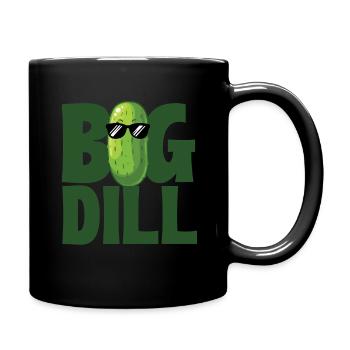 Big Dill - Funny Dill Pickle Lover - Full Colour Mug - black - Right