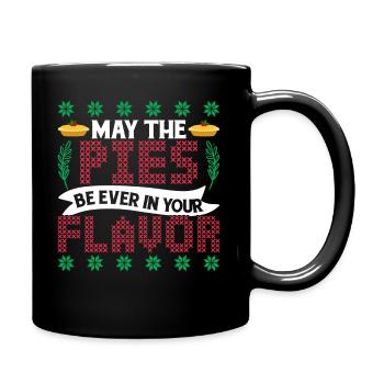 Christmas May The Pies Be Ever in Your Flavor - Full Colour Mug - black - Right