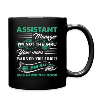 Assistant Manager Assistant Manager Girl - Full Colour Mug - black - Right