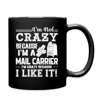 Mail Carrier Love Being A Mail Carrier - Full Colour Mug - black - Right