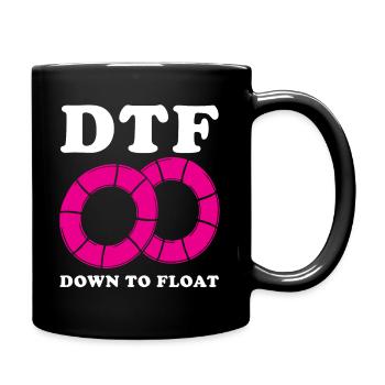 DTF descendant à flotteur Conception d’un tubing de rivière - Mug uni - noir - Droite