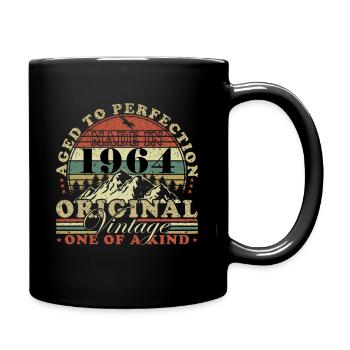 Made in 1964 Vintage Retro 60 Years - Full Colour Mug - black - Right