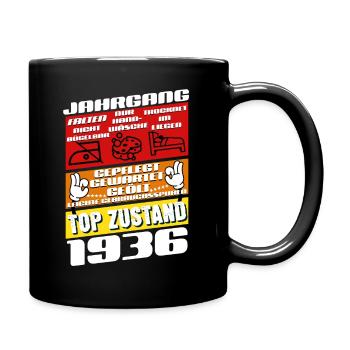 89 years old vintage 1936 birthday - Full Colour Mug - black - Right