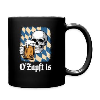 18 Skull - Tasse einfarbig - Schwarz - Rechts