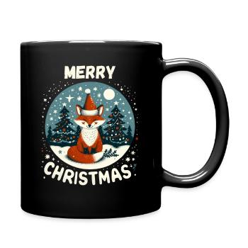 Joyeux Noël Renard Noël Hiver Neige - Mug uni - noir - Droite