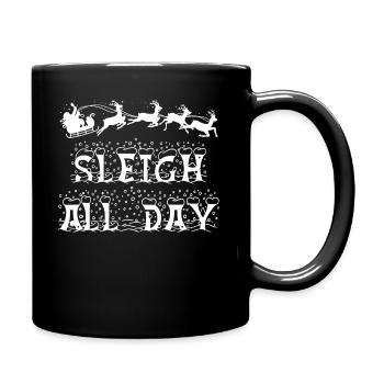 Christmas Sleigh All Day - Full Colour Mug - black - Right