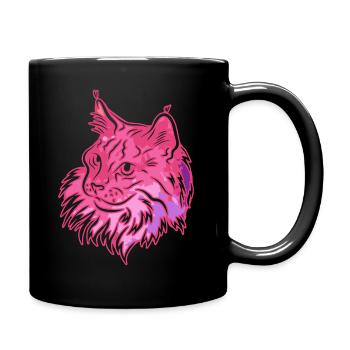 Norwegian Forest cat Norwegian Forest cat Colorful - Full Colour Mug - black - Right