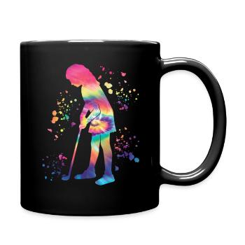 Golfer Colorsplash Kinder Miniaturgolf - Tasse einfarbig - Schwarz - Rechts