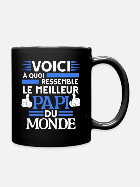 Voici À Quoi Ressemble Le Meilleur Papi Du Monde - Mug uni - noir
