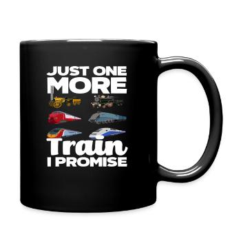Un seul train de plus promis - Mug uni - noir - Droite