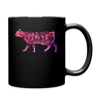 Manx cat Manx cat Colorful - Full Colour Mug - black - Right
