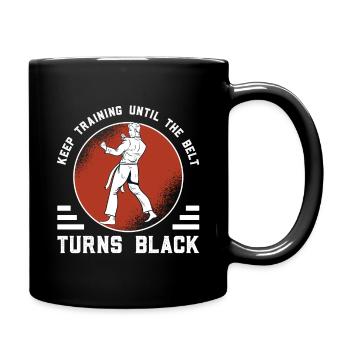 Karate Black Belt - Full Colour Mug - black - Right