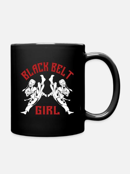 Schwarzer Gürtel Kampfsport - Tasse einfarbig - Schwarz