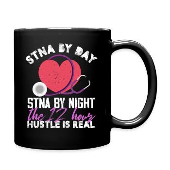 stna by day stna by night Design for a nursing - Full Colour Mug - black - Right