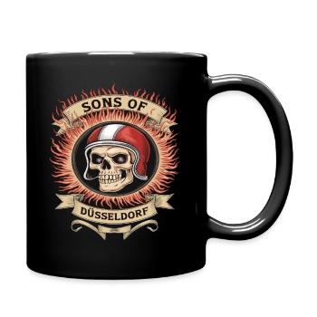Sons Of Düsseldorf Skull And Flames - Full Colour Mug - black - Right