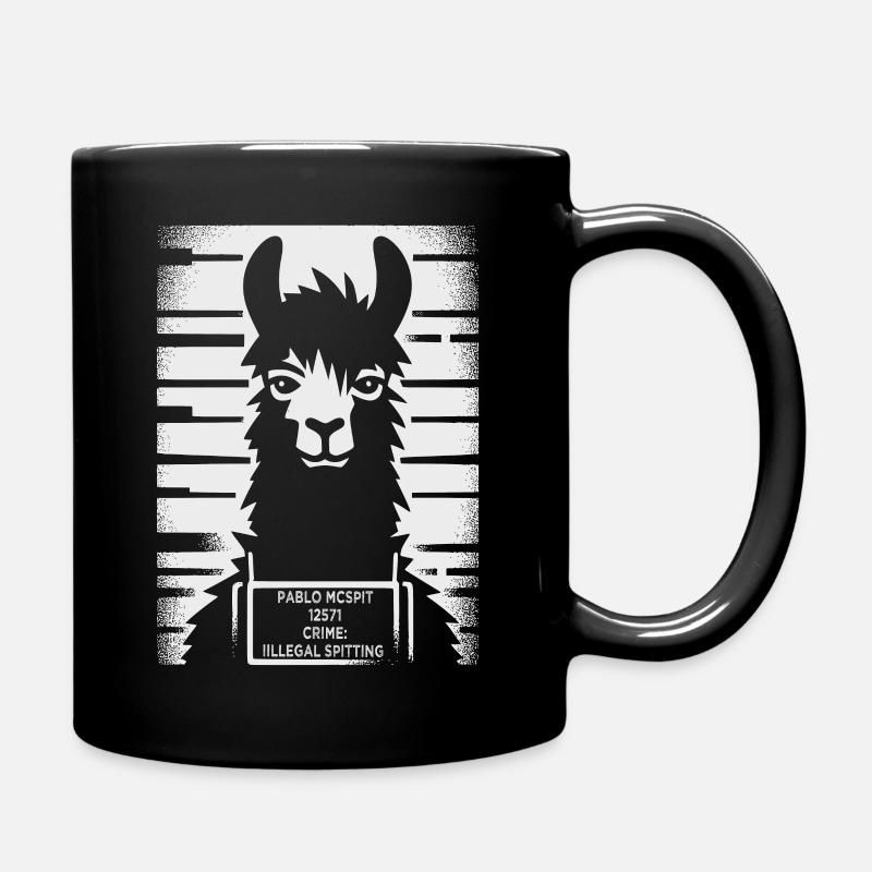 Photo d'identité de lama - Mug uni - noir