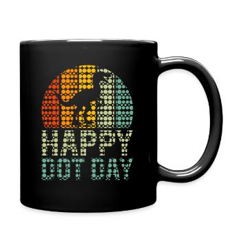 Journée internationale des points colorés - Mug uni - noir - Droite