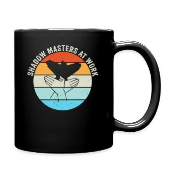 Shadow Masters At Work Spectacles de marionnettes - Mug uni - noir - Droite