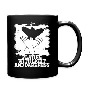 Shadow Puppetry Theater Show Art - Full Colour Mug - black - Right