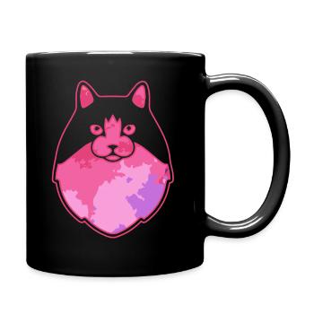 Cute Ragamuffin cat Face - Full Colour Mug - black - Right