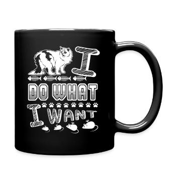 Ragamuffin Ragamuffin I Do What I Want - Full Colour Mug - black - Right
