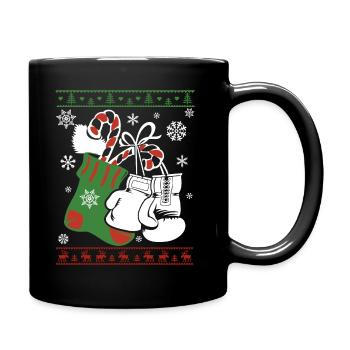 Christmas Boxing Christmas - Full Colour Mug - black - Right