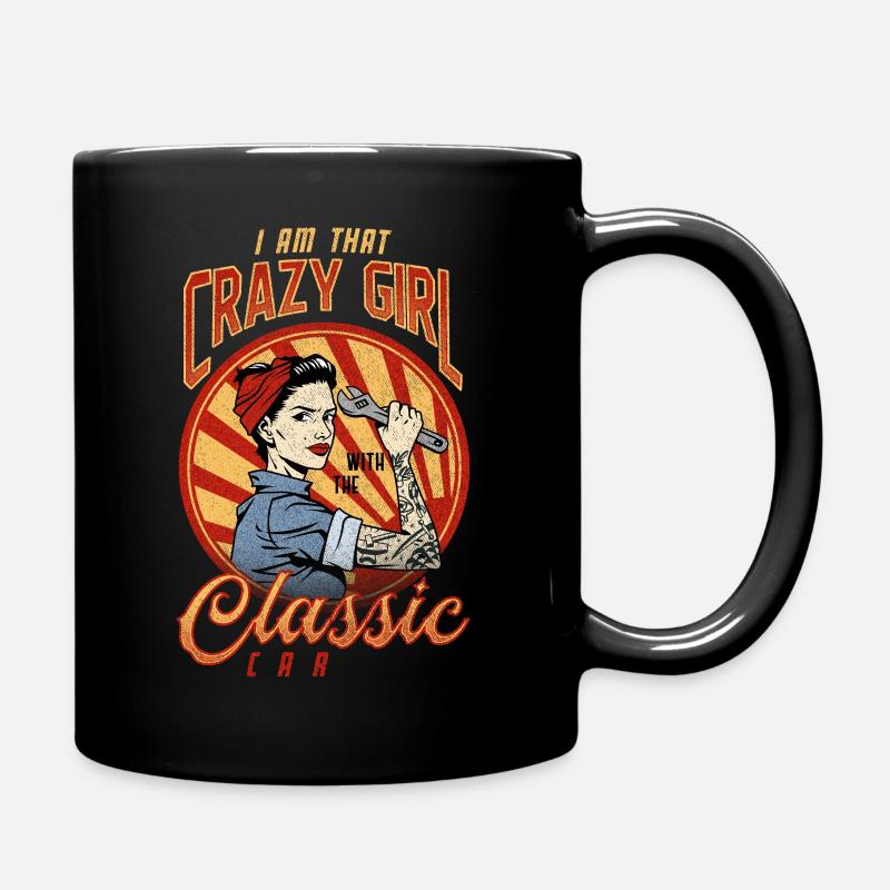 classic girl - Tasse einfarbig - Schwarz