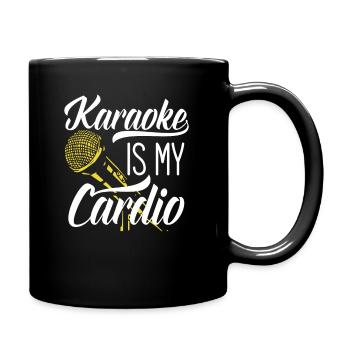 Karaoke Ist Mein Cardio Lustige Musik Fans - Tasse einfarbig - Schwarz - Rechts