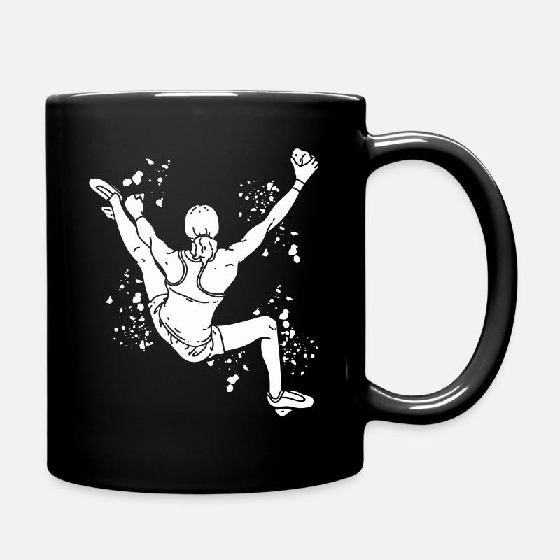Boulderer Colorsplash Boulder Bouldern - Tasse einfarbig - Schwarz