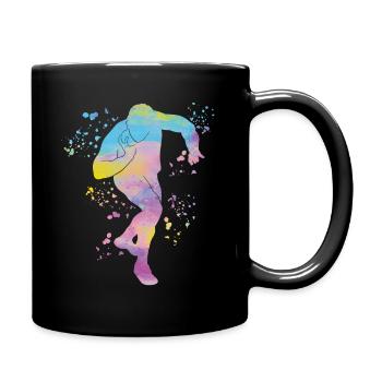 Lanceur de poids Colorsplash Lancer de poids - Mug uni - noir - Droite