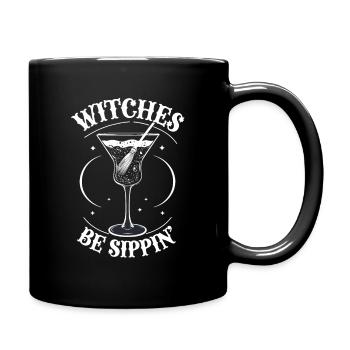 Halloween Femmes Sorcières Alcool Filles Soirée Drôle - Mug uni - noir - Droite