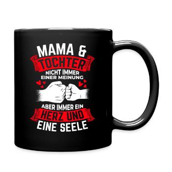 Mother's Day Best Mom Wife Daughter Family Darling - Full Colour Mug - black - Right