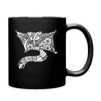 Sugar Glider Sugar Glider Floral Pattern - Full Colour Mug - black - Right