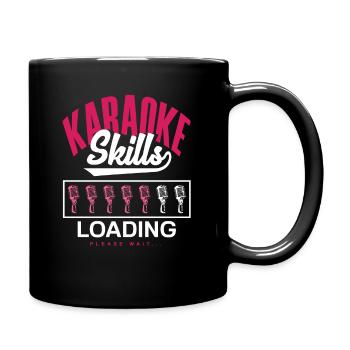 Karaoke Skills Loading Please Wait - Full Colour Mug - black - Right