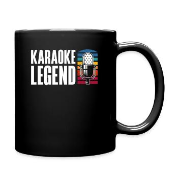 Karaoke Legend Microphone Retro - Full Colour Mug - black - Right