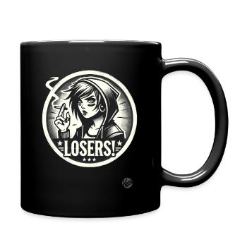 Edgy Alternative Goth Punk Girl : Losers - Mug uni - noir - Droite