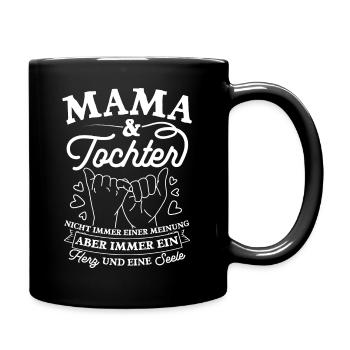 Mother's Day Best Mom Daughter Family Love Lieblin - Full Colour Mug - black - Right