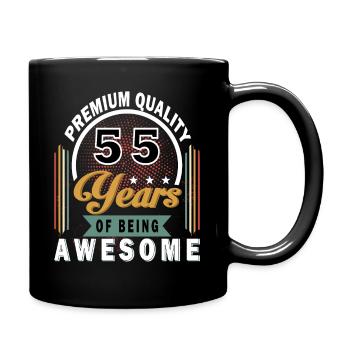 55 Years Saying Funny 55 Birthday Gift - Full Colour Mug - black - Right