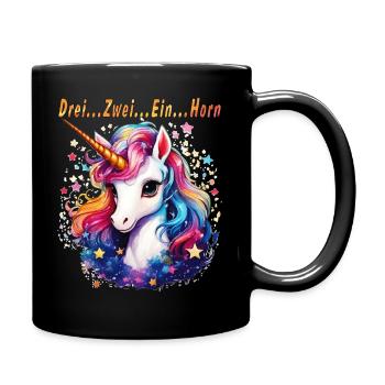 Trois... Deux... UN... CORNE - Mug uni - noir - Droite