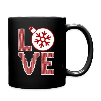 Love Christmas Balls - Full Colour Mug - black - Right