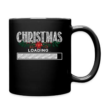 Christmas Is Loading - Full Colour Mug - black - Right