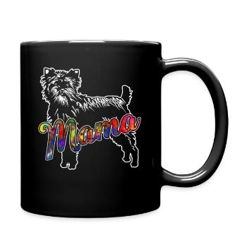 Affenpinscher Affenpinscher Mama - Full Colour Mug - black - Right
