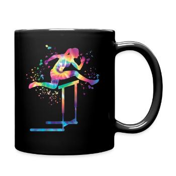 Course de haies Course d’obstacles Courses de haies pour enfants - Mug uni - noir - Droite