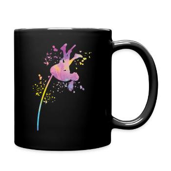 Stabhochspringer Kids Stabhochsprung - Tasse einfarbig - Schwarz - Rechts