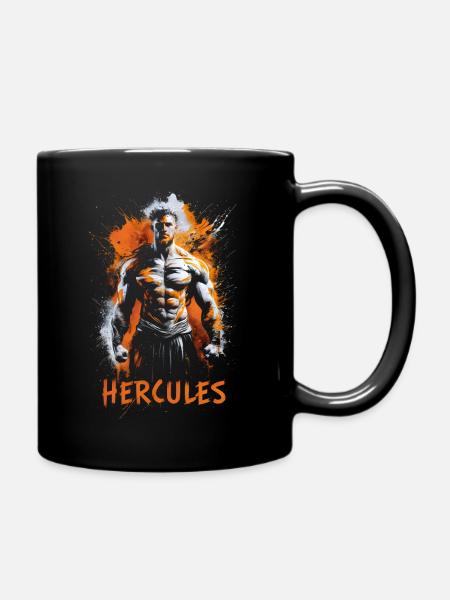 De strijder van Hercules - Ensfarvet krus - sort