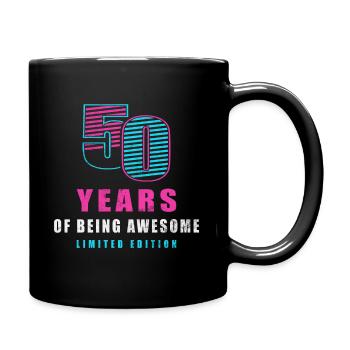 50 ANS D’ÊTRE GÉNIAL - Mug uni - noir - Droite
