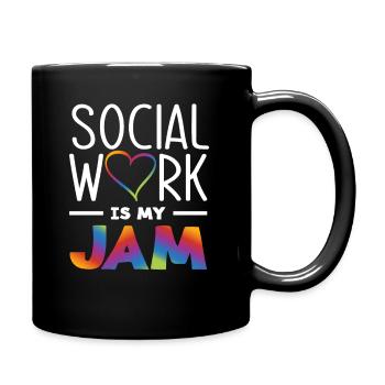 Social work is my thing - Full Colour Mug - black - Right