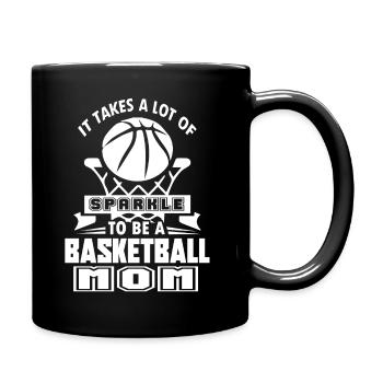 Proud To Be A Basketball Mom - Full Colour Mug - black - Right